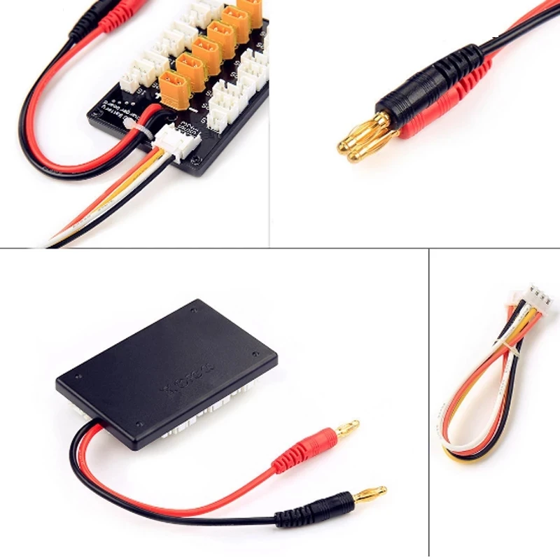 New 3S-4S XT60 Li-Po Battery Parallel Charging Board 1S-3S XT30 charging board for imax B6 / B6AC lithium balance charging