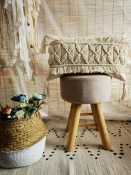 Macrame handmade cushion cover Bohemian throw pillow cover wedding decorative cushion sham custom size and color