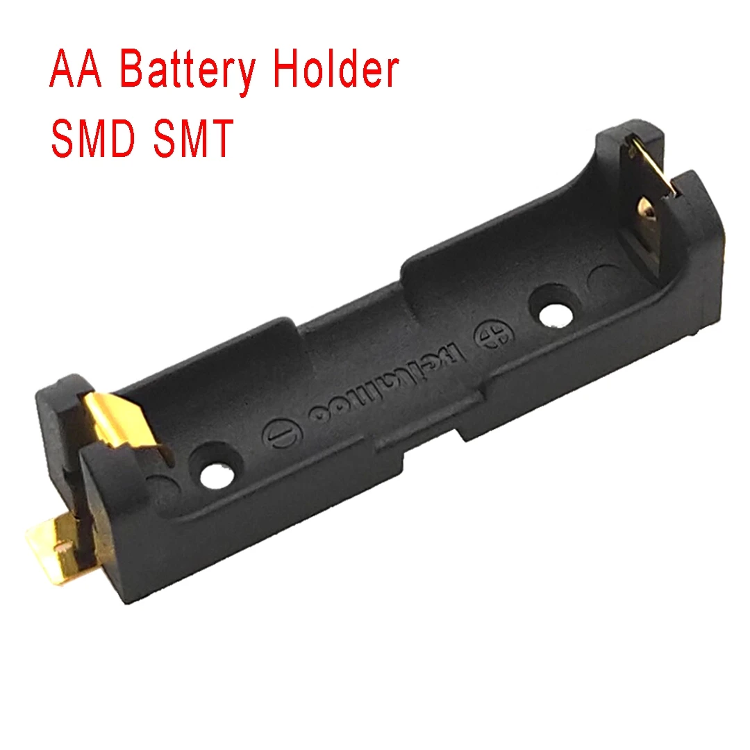 1Pcs AA battery Storage Case SMT SMD 1 AA Battery Holder Battery Box Battery Case