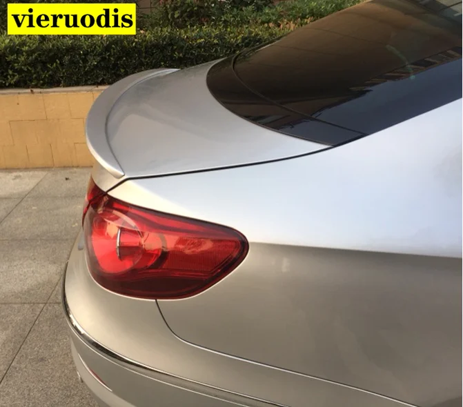 For 2009-2016 Volkswagen CC Spoiler High Quality ABS Material Car Rear Wing Primer Color Rear Spoiler For Modification spoiler