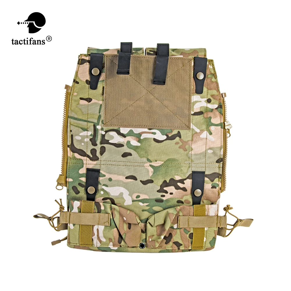 Tactical Zip-on Panel Zipper-on Pouch Hunting Bag Airsoft Molle Plate Carrier For AVS JPC 2.0 CPC Vest