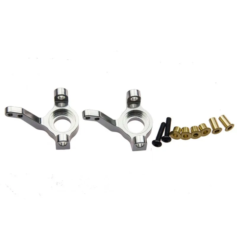 AXSPEED 1 para zwrotnice aluminiowy blok kierowniczy przednie ramiona Knuckle dla 1/10 Axial SCX10 części do ulepszenia samochodów zdalnie