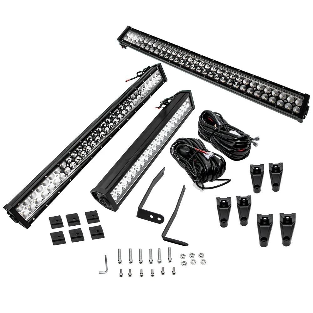 New Bumper Upper & Lower Grille LED Light Bar Bracket Kit For Ford F150 Pickup 2009-2014