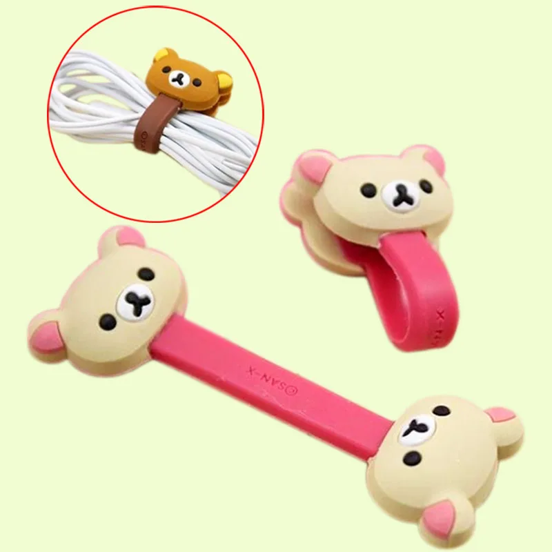 Cable  Organizer  Winder  For iPhone 5 5s For Samsung Galaxy S4 S5 Manage  Headphone Cartoon Cute Organizer Manage Headphone