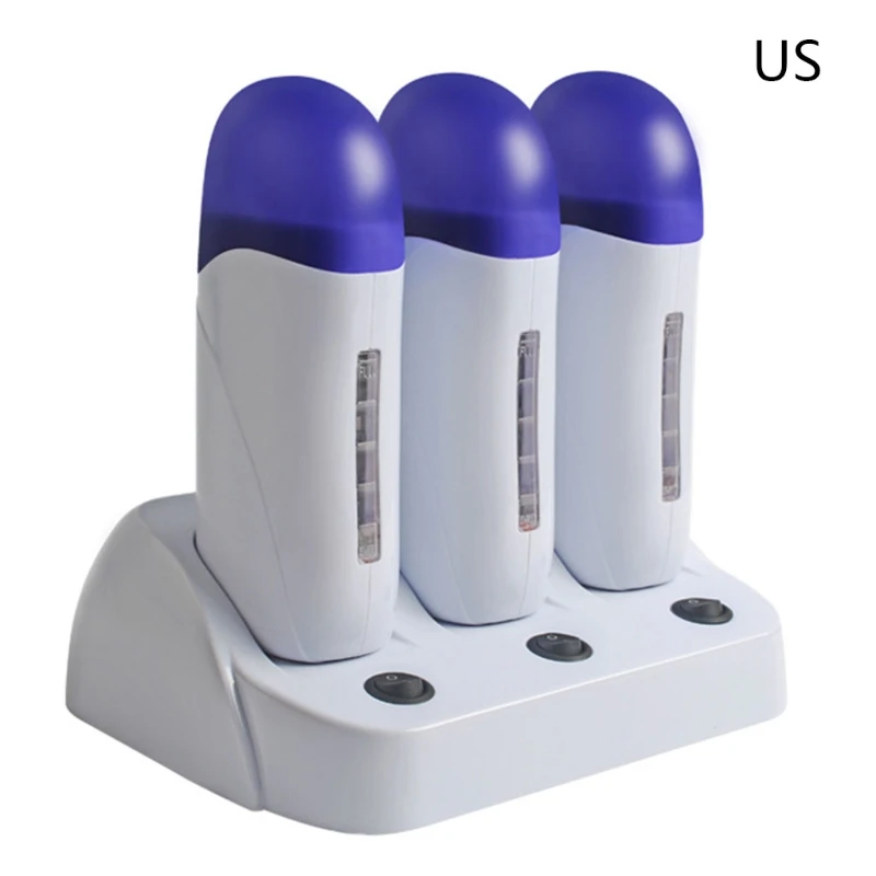 Multifunction Hot Wax Depilatory Roller Body Painless Hair Removal Heater Cartridge Warmer Waxing Epilator Machine