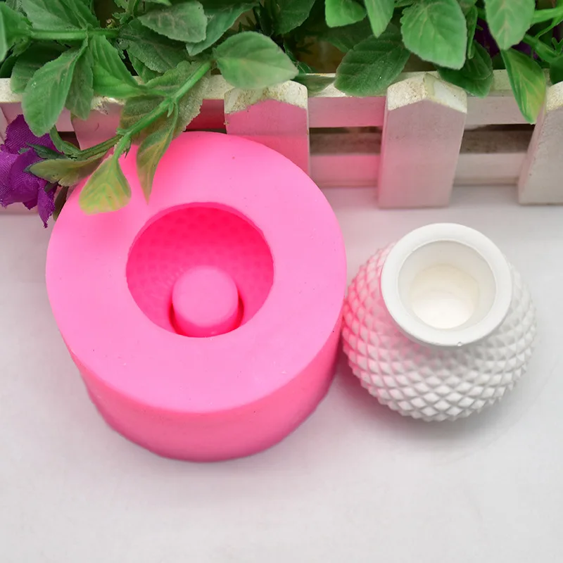 DIY baking mold 3D vase modeling cake turning sugar decoration chocolate silicone mold