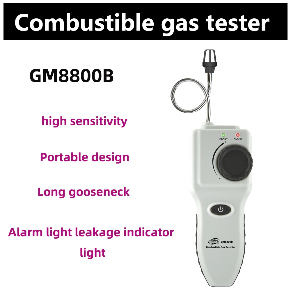 GM8800A GM8800B Handheld Combustible Gas Tester Analyzer Methane Propane Flammable Analyzer Meter Convenient Co2 Monitor Air