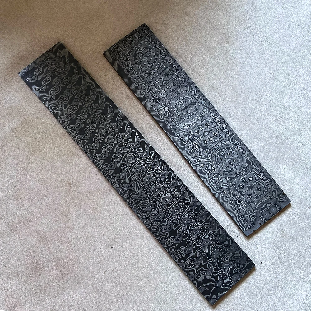 ETERNAL FLAME Powder Damascus Steel Material Blank DIY US Style Sandwich Damascus CTS-XHP Type Powder Steel On The Surface