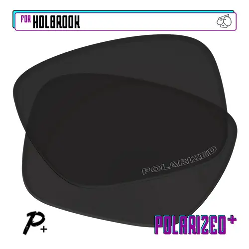 Lentes de repuesto polarizadas EZReplace para gafas de sol Oakley Holbrook - Negro P Plus