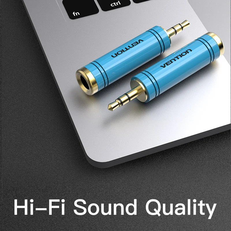 Vention جاك 3.5 إلى 6.35 مللي متر المتكلم موصل ذكر إلى أنثى محول الصوت ل المتكلم الغيتار Mic جاك كابل ستيريو الصوت