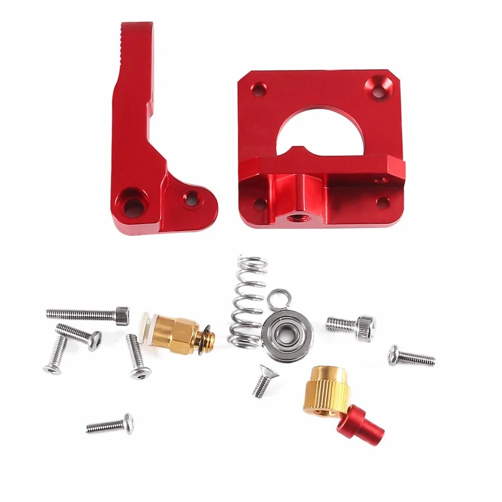 Extrusora de CR-10 de bloque de aluminio de repuesto actualizado, unidad de alimentación MK8, impresora 3D para Creality Ender CR-10S CR-10 S4