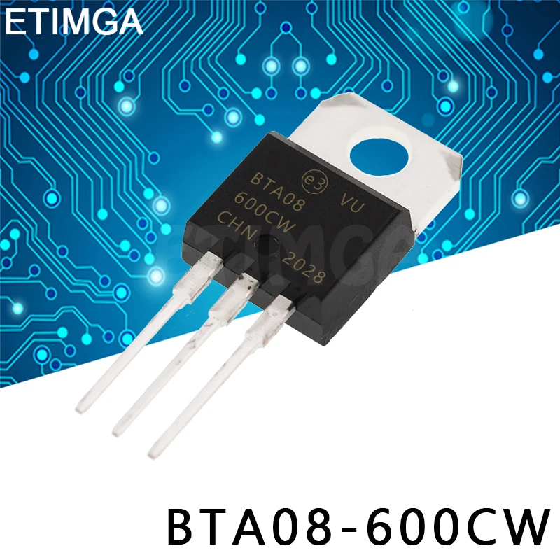 10PCS/LOT BTA08-600BW BTA08-600CW TO-220 Transistor BTA08600BW BTA08600CW