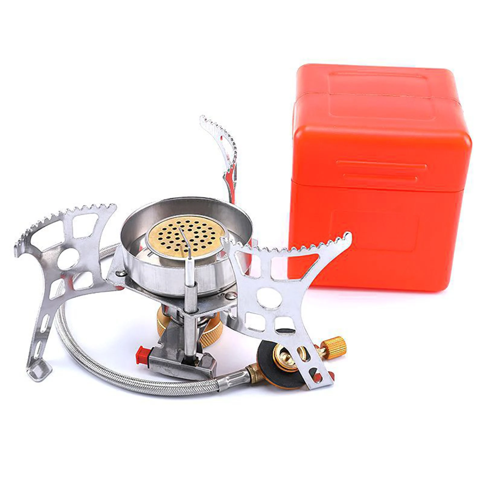 Outdoor Camping Cooking Stove with Carry Case, Windproof Design, Energy Efficient, Backpacking Stove, Cookware