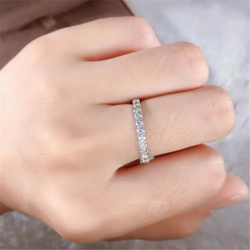 CC Wedding Rings For Women Full of Small Cubic Zirconia Stone Engagement Trendy Jewelry Bijoux Femme Ring Drop Shipping CC1565