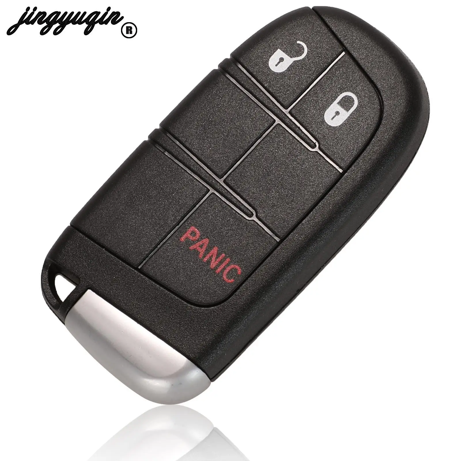 jingyuqin For Jeep Grand Cherokee Dodge Ram 1500 Journey Charger Dart Challenger Durango Chrysler 300 Remote Key Shell 2/3/4/5BT