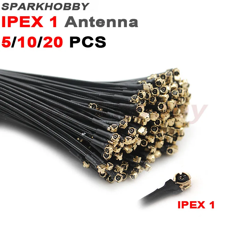 SPARKHOBBY 5/10/20 PCS Black IPX IPEX IPEX1 145mm 2.4G Receiver Antenna Connector Cable For Frsky TFR6A GRX8 V8FR X8R TFR8SB