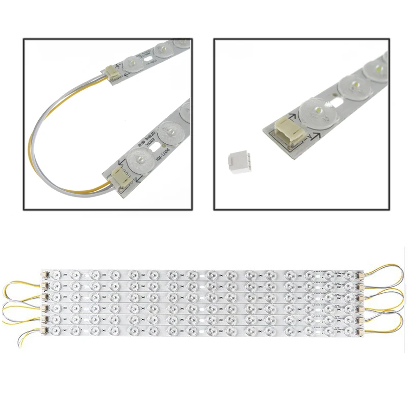 5-20 sztuk trzy kolory 2835 świetlówka LED sufitowy moduł świetlny 4W 6W 8W światła typu LED Bar lampa sufitowa do przeformowania stary świetlówka LED źródło