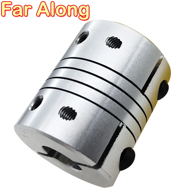 Aluminum Alloy Flexible Coupler Inner diameter 6x6 6x7 6x8 6x10 6x12 7x8 7x10 7x12 8x8 8x10 8x12 10x10 10x12 10x14 12x12 12x14MM