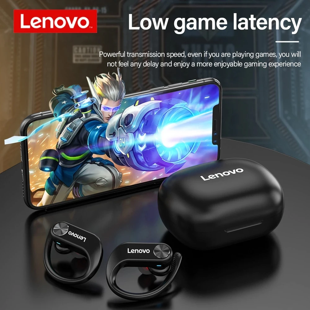 Oryginalne słuchawki bezprzewodowe Lenovo LP7 TWS słuchawki Bluetooth wodoodporne słuchawki redukują hałas HiFi MusicEarbuds życie z mikrofonem