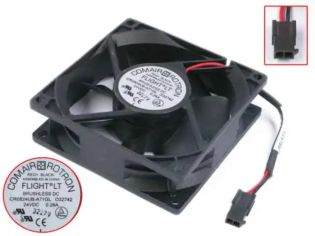 

COMAIR ROTRON CR0824UB-A71GL O32742 DC 24V 0.26A 80x80x25mm 2-Wire Server Cooling Fan