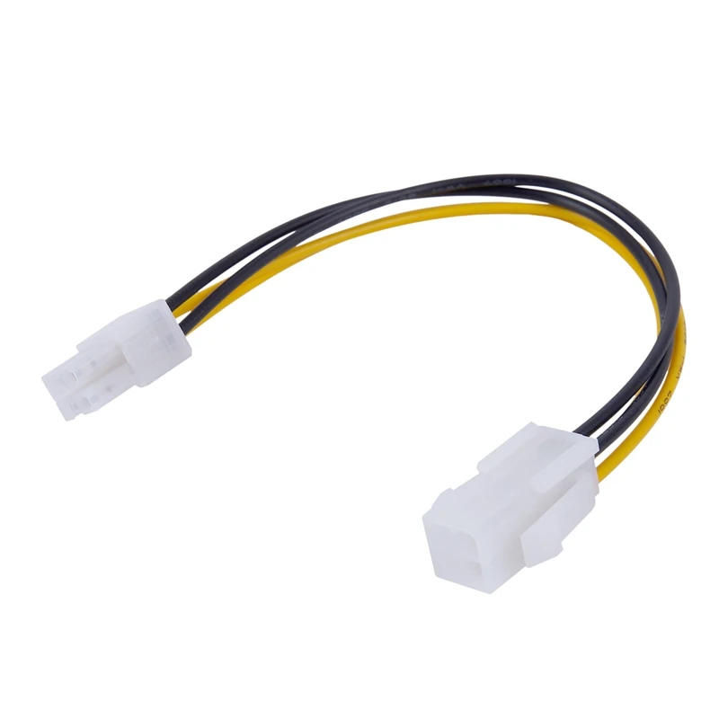 2X 20CM/8Inch 12V 4 Pin Male To 4 Pin P4 Female CPU Power Supply Extension Cable