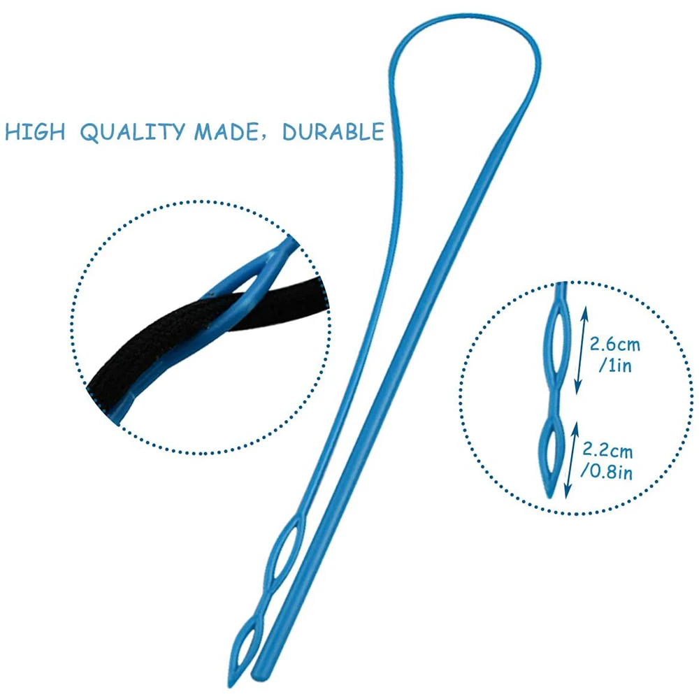 Flexible Plastic Drawstring Threader Easy Threader Drawstring Replacement Tool for Jackets Sweatpants Shorts Hoodies Drawstrings