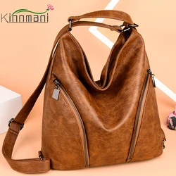 Winter Bagpack Leather Shoulder Bags For Women Large Capacity Female Casual Tote Bag Sac A Dos School Bags For Teenage Girls Sac