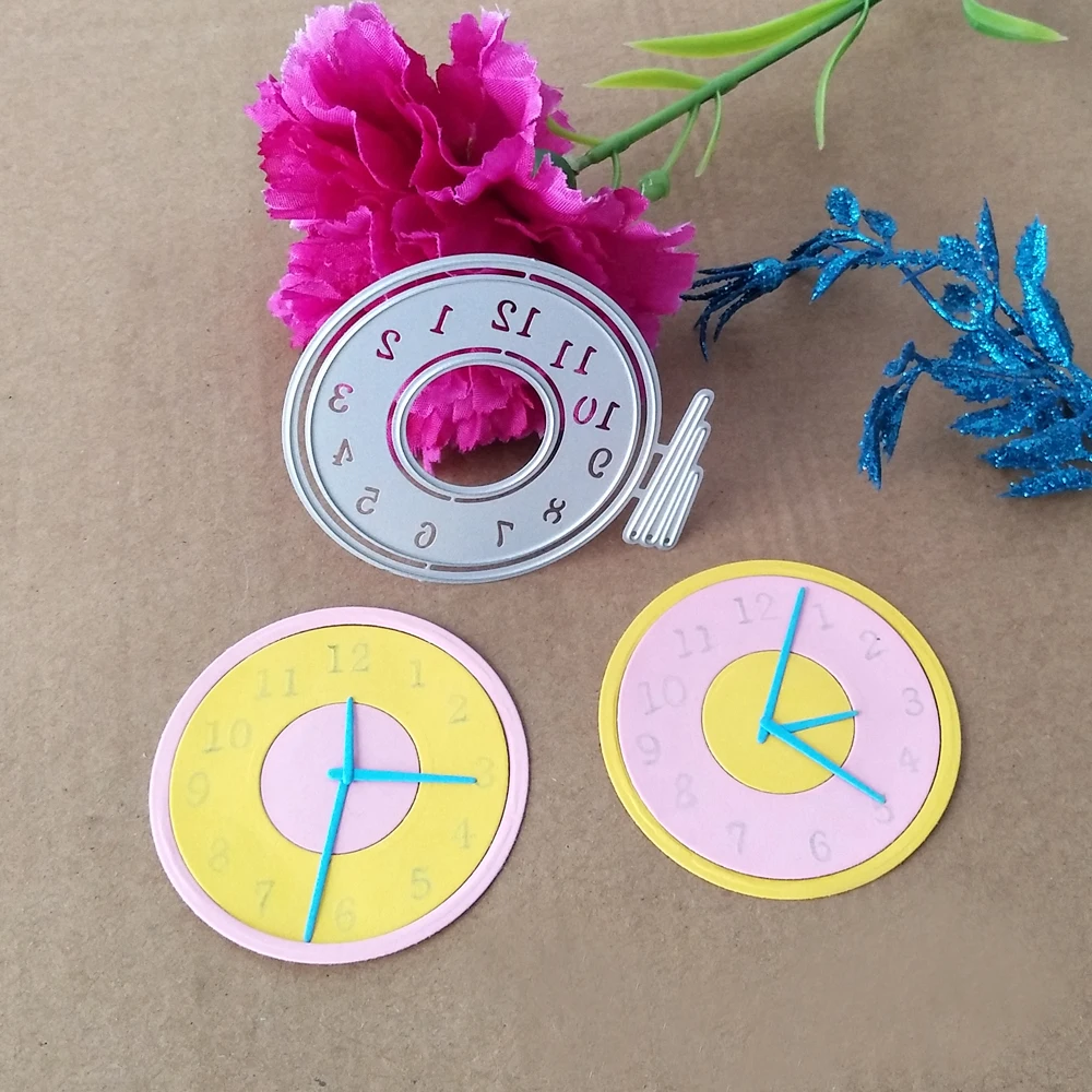 

DIY Clock Watch Number Decor Card Metal Cutting Dies Punch Mold Knife Stencil DIY Scrapbook Paper Photo Craft Template Dies