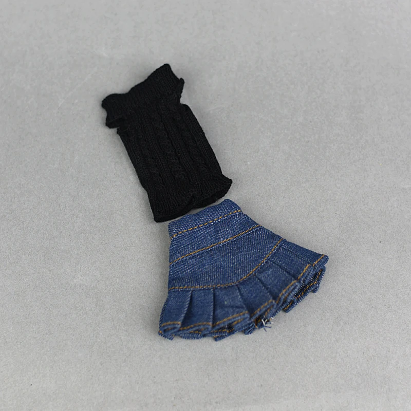 New Design Fashion Blythe Clothes Outfit Tops Sweater and Jeans Skirt Dress Suitable For Blyth Azone Licca 1/6 Dolls