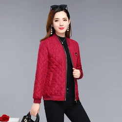 Jacket women2023 New Spring Autumn Winter thin quilted Bomber jackets coat Woman basic Parkas Outerwear  Female Clothings