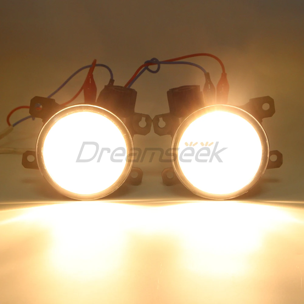 Pair Fog Lamp for Honda Civic 2016-2021 Front Bumper Fog Light with H11 Light Bulb Clear Lens Driving Lamp DRL Replacement