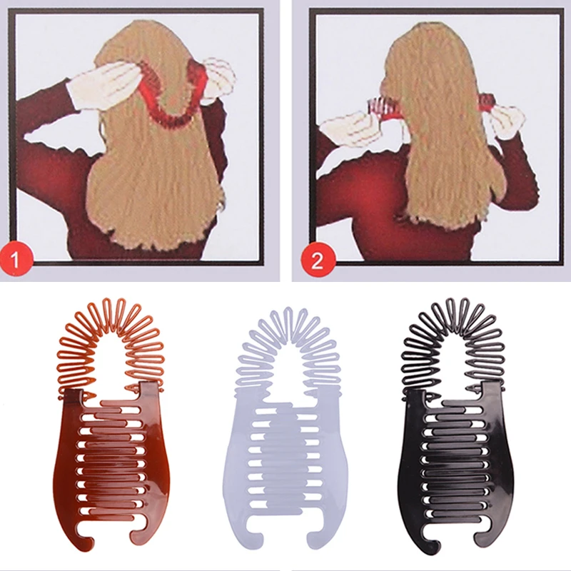 1PC Frau Elastics Haar Flechter Banana Clip Skorpion Typ Haar Holding-Tool Pferdeschwanz Gummibänder Haar Zubehör Für Mädchen