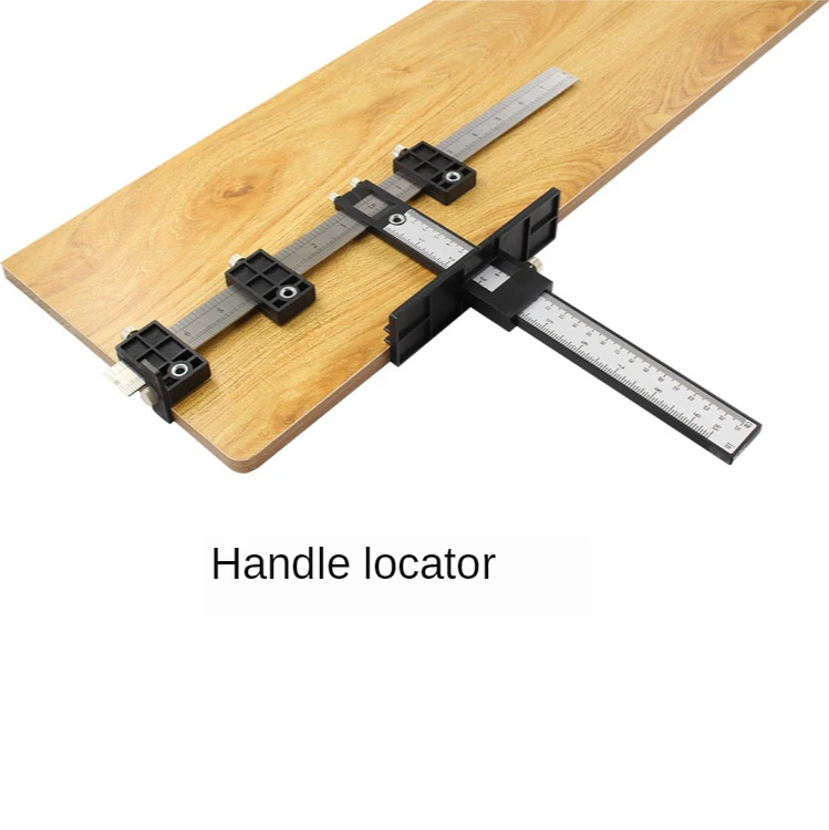 Multifunctional woodworking handle punching locator installation artifact door handle punching aid