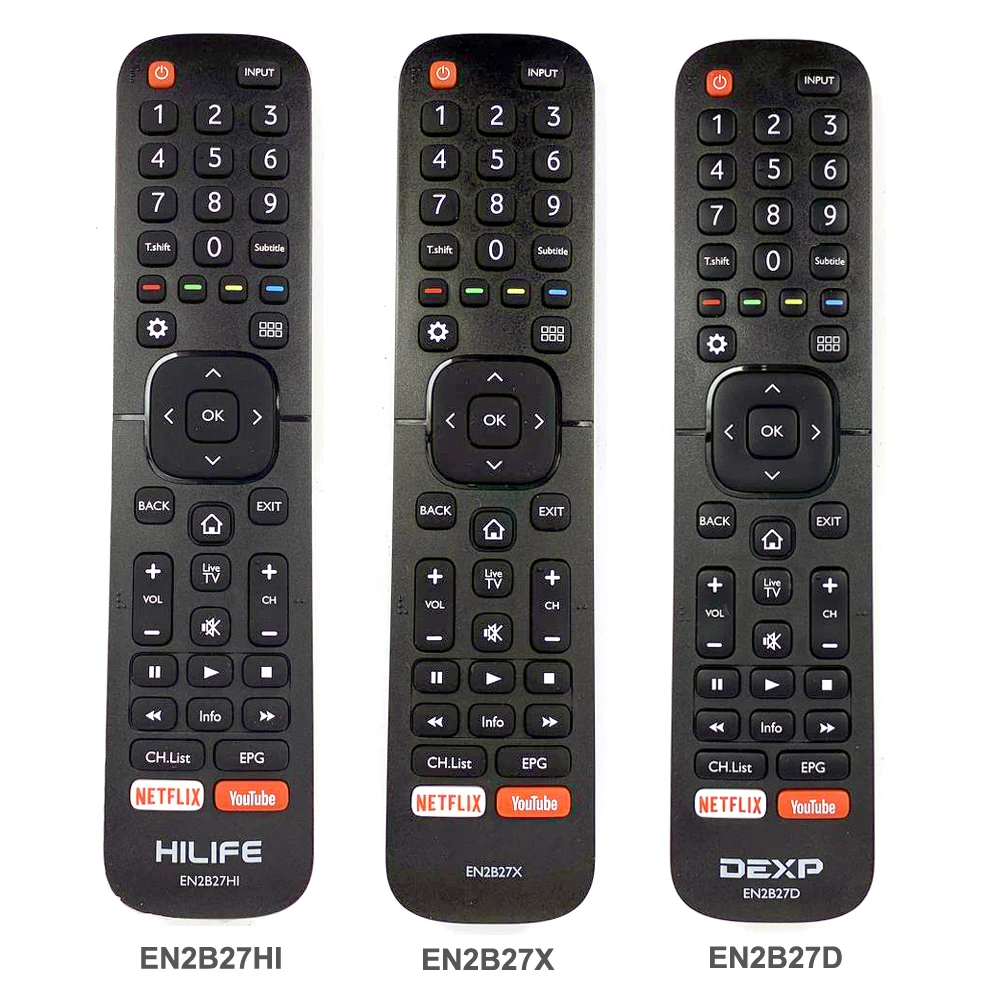 

New Original Remote Control EN2B27HI EN2B27X EN2B27D For Hisense HILIFE DEXP LCD Smart TV With NETFLIX YouTube App Fernbedienung