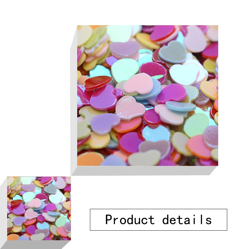 New holographic sequins flash diamond eyes shiny skin fluorescent sequins facial flash holiday makeup DIY art decoration supplie