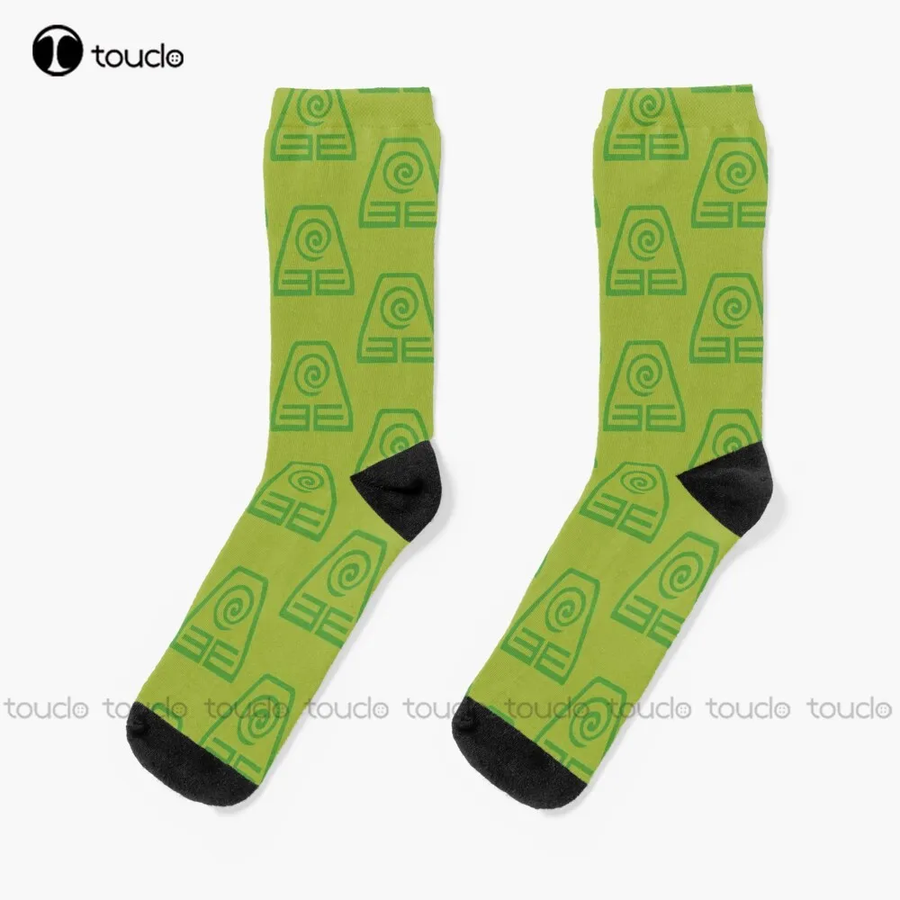 

Earth -The Last Airbender Socks Softball Socks Personalized Custom Unisex Adult Teen Youth Socks 360° Digital Print Funny Sock