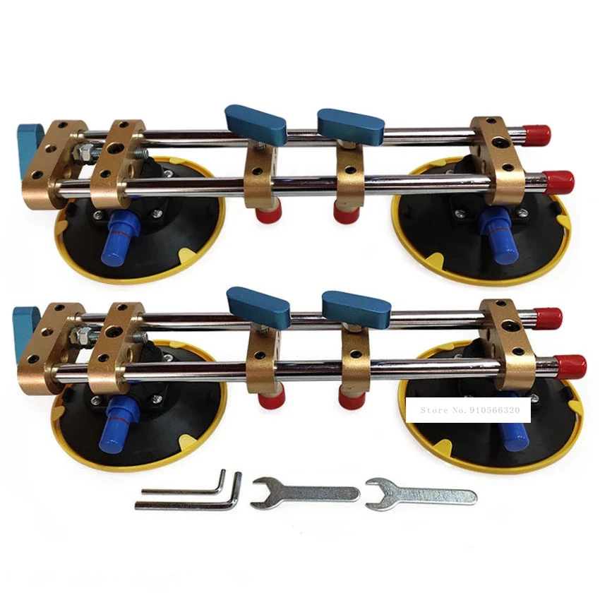

Home Granite Countertop Installation Tools 2pcs/lot ZYH-PJQ-F1 Seamless Stone Seam Setter Manual Rubber Vacuum Leveling Setter