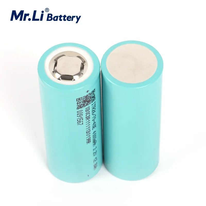 Mr.Li 3.2V 26700 4000mAh LiFePO4 Rechargeable Battery 3C Continuous Discharge Max 5C For E-bike High Power HID Solar Light 26650