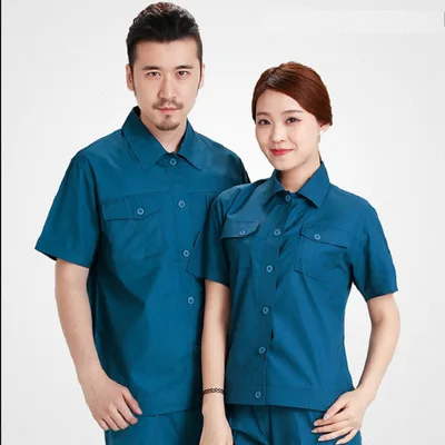 Qiu dong long sleeve smock suit professional labor insurance customized uniform manufacturer