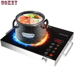 Household Electric Induction Cooker 2200W Waterproof Black Crystal panel hotpot cooktop stove electromagnetic hot pot 1669770