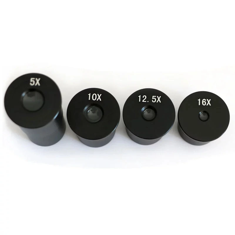 Biological Microscope 1PC 23.2mm Interface Mount Size Microscope Eyepiece 5X 10X 12.5X 16X Optical Glass Lens Eyepieces