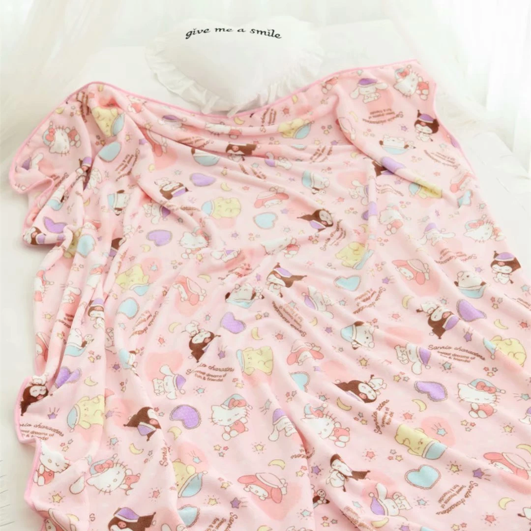 7 Stile Kawaii Anime Flanelldecke Japan Schlafzimmer Sofa Bequeme warme Flanelldecke Tagesdecke auf der Bettdecke Decke