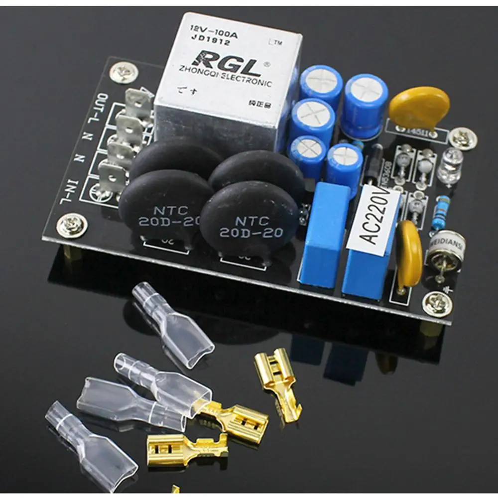 RGL Lightning Protection 220V Power Supply Soft Start Board 100A High Power Current Relay
