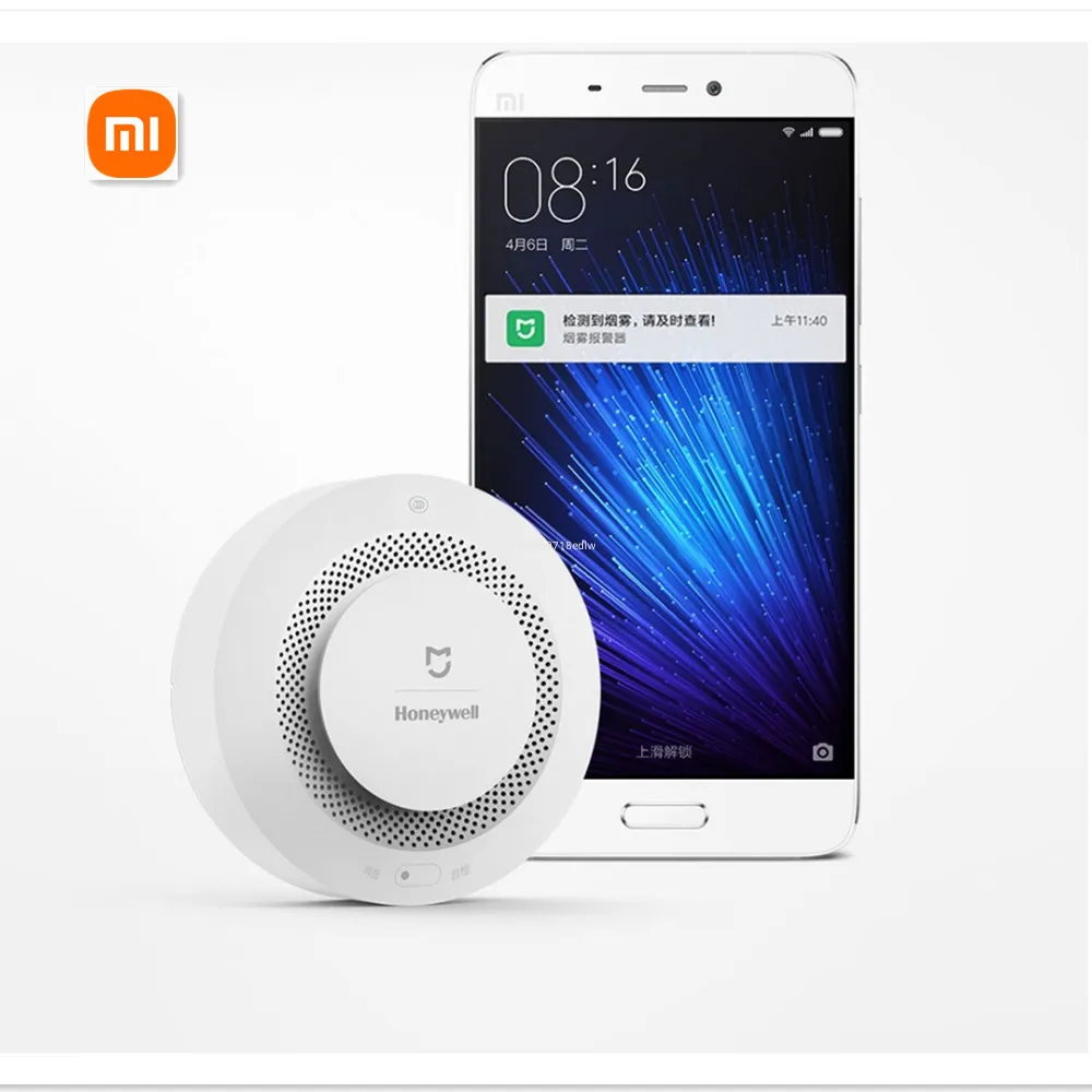 Xiaomi Mijia Honeywell Fire Alarm Detector Zigbee Remote Control Audible Visual Alarm Notication Work With Smart XiaoMi Home APP