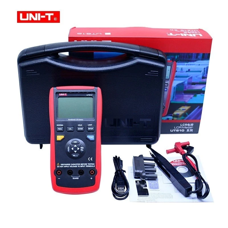 UNIT UT611 UT612 Capacitance meter LCR Meter 20000 insolution resistance meter with LCD backlight display