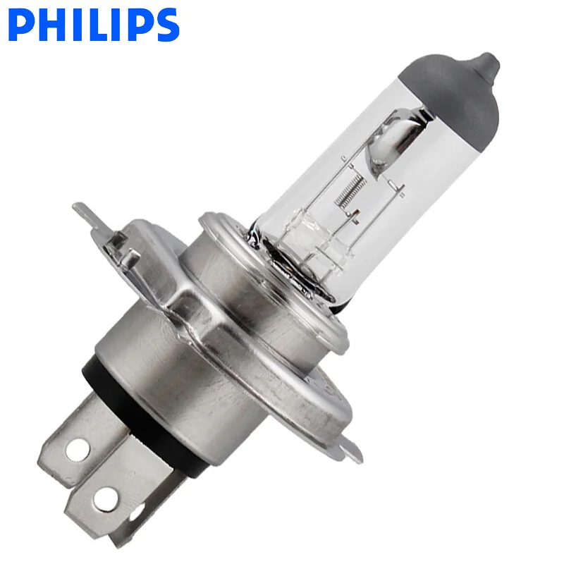 Philips Vision H4 9003 HB2 Standard Car Head Lamp Original Bulb Genuine Halogen Light ECE 12V 60/55W P43t 12342C1, 1X