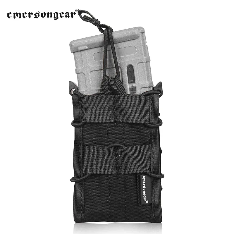 Emersongear 556 Rifle Magazine Pouch Tactical Molle Portable Modular Single Bomb Mag Bag Airsoft Hunting 556 M4 M16 AR15 SR52