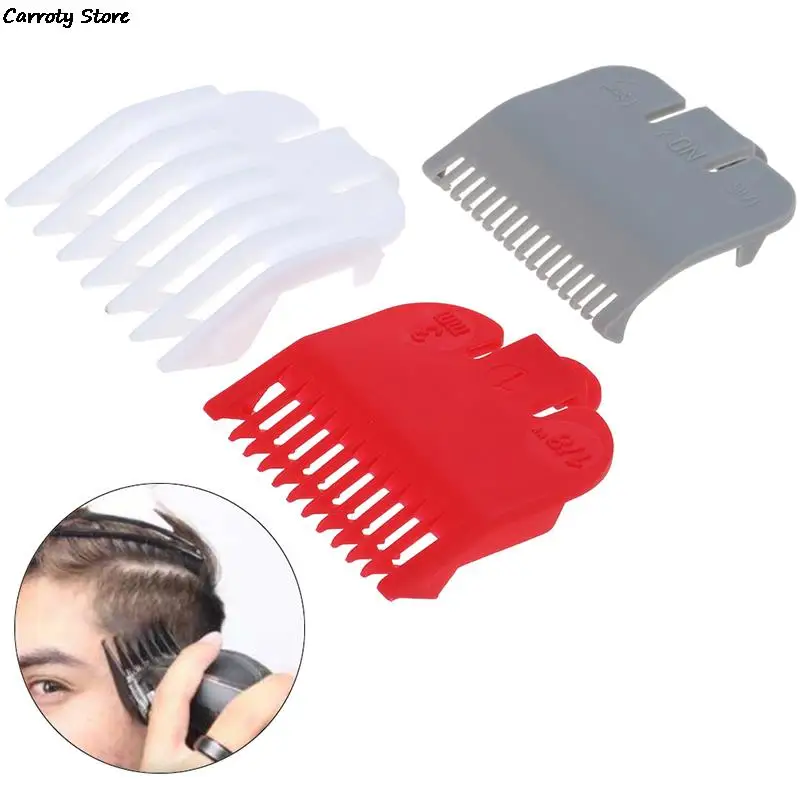 

3 Pcs Guide Combs Non-Toxic Comfort Durable Hair Clipper Limit Comb Cutting Guide Barber Replacement Hair Trim Tool