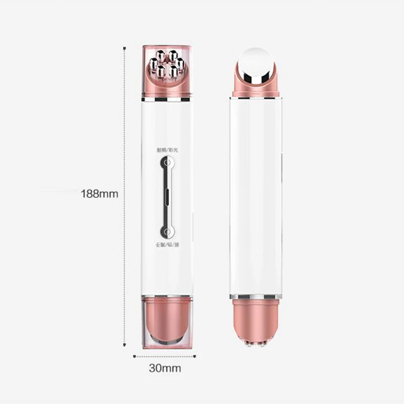 Radiofrekwencyjny przyrząd do pielęgnacji okolic oczu EMS, domowy długopis do pielęgnacji okolic oczu, usuwający cienie i worki pod oczami, masaż wibracyjny z funkcją grzania.