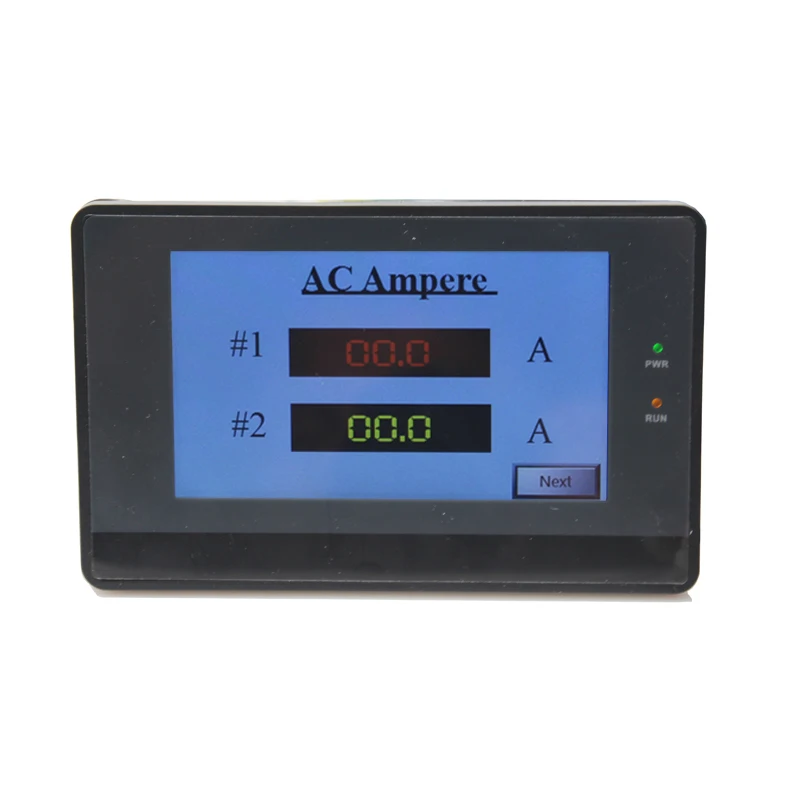 AC0-20A,50A,100A,200A dual channels ampere meter 2 ways AC current meter display 2 ampere value